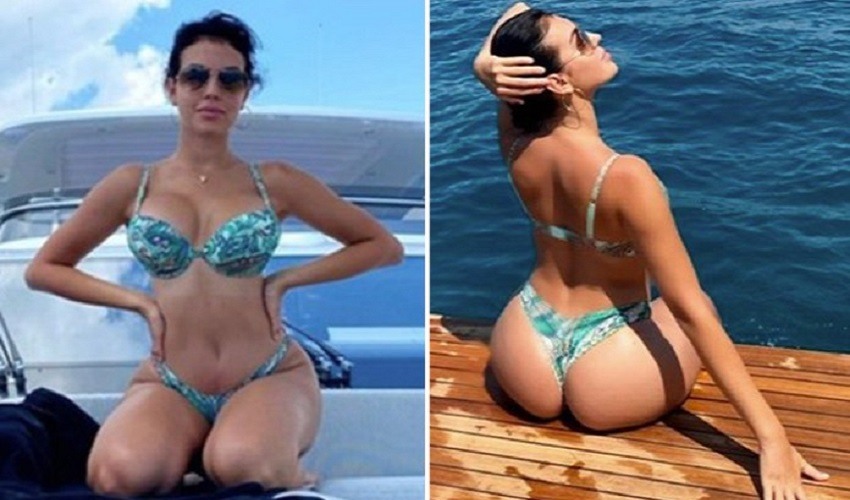 La novia de Ronaldo Georgina Rodríguez rompe Instagram con unas impresionantes fotos en Bikini