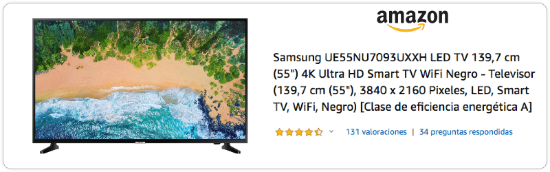 Smart TV Samsung UE55NU7093 4K